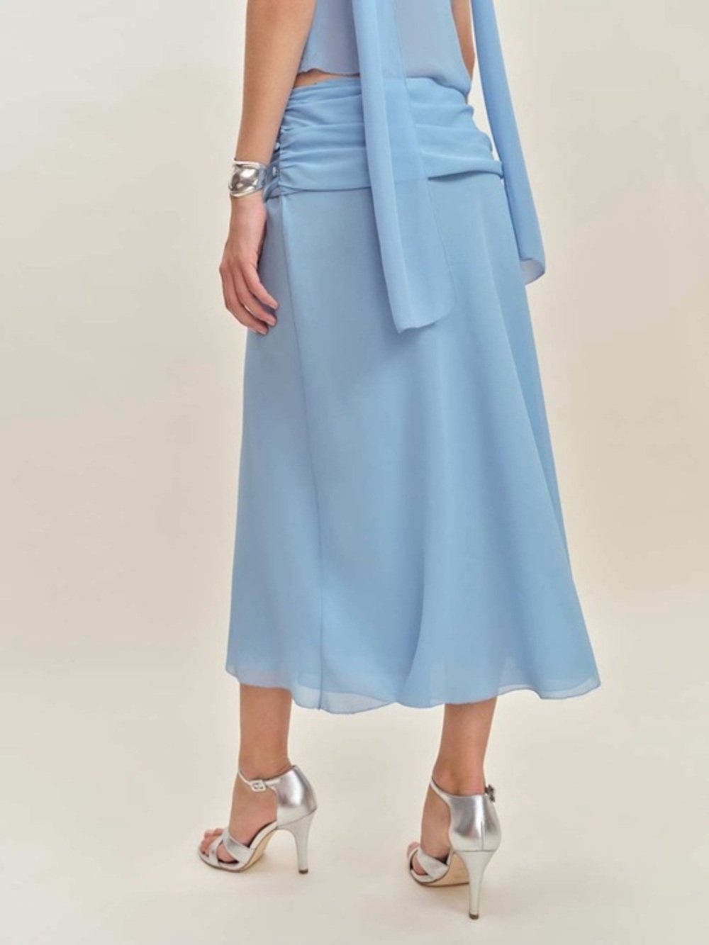 Reformation x Devon Lee Carlson Olivia Low Waist Midi Skirt US 10 NWT